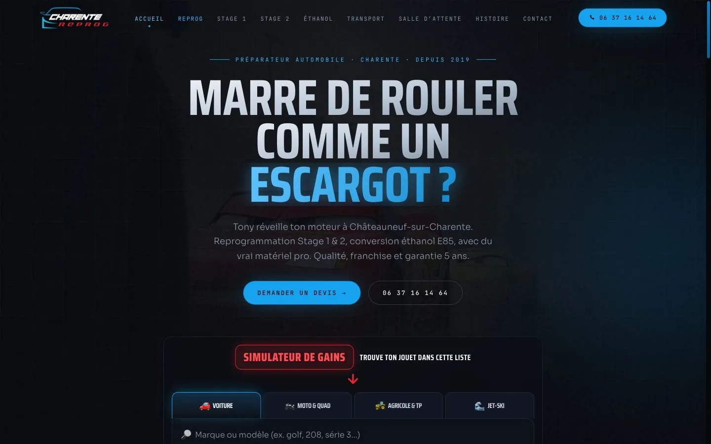 Simulateur de gains Charente Reprog